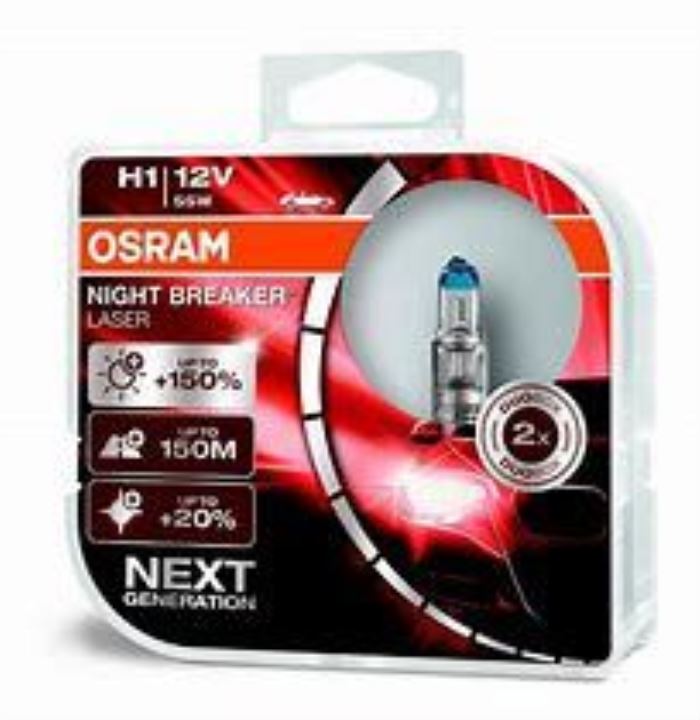 žárovka 12V H1 +100%  sada OSRAM