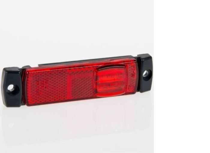 Obrázek zboží světlo poziční  LED-krajní 12+24V červená