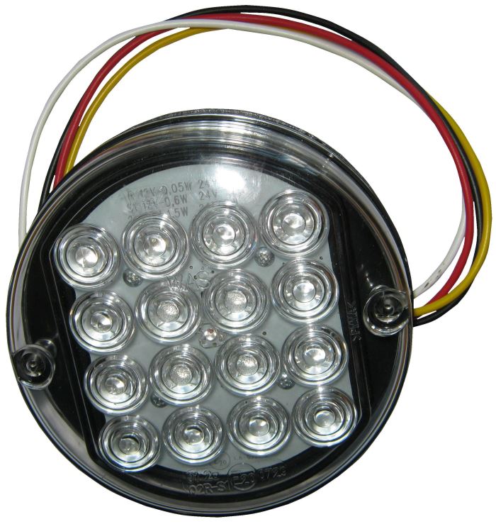 světlo zadní LED 12/24V  3-funkční kulatá