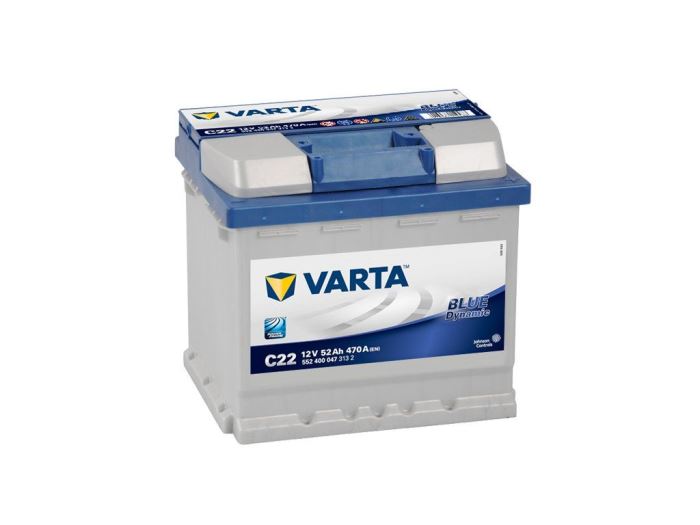 Autobaterie VARTA 12V -52 BLUE dynamic rozměry 190×175×207mm