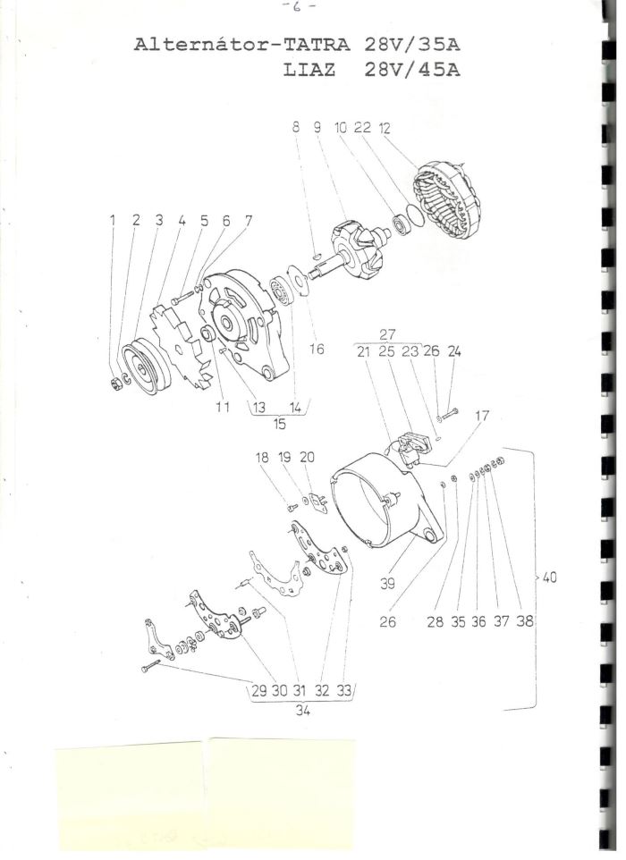Obrázek zboží pero(klínek) 4x6,5 alt.Š,L 8850.000
