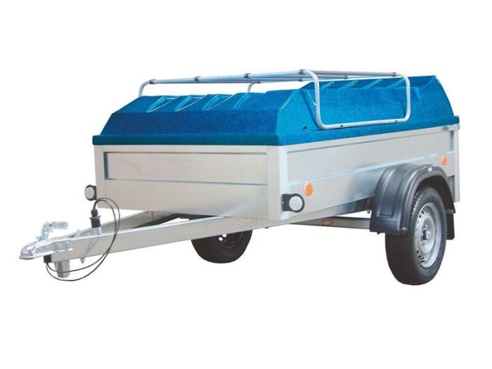 Vozík přívěsný HANDY 3 N1,750kg  + Laminatové víko se zahrádkou Modré