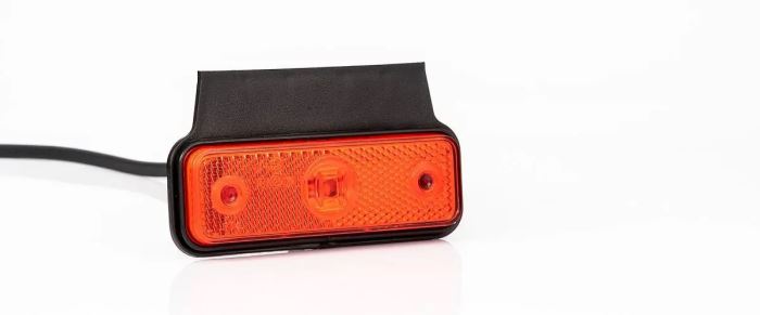 světlo poziční LED 12+24V oranžové s držákem